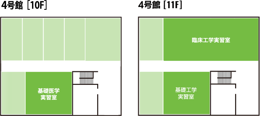 パース大学検査技術学科 実習室の案内図